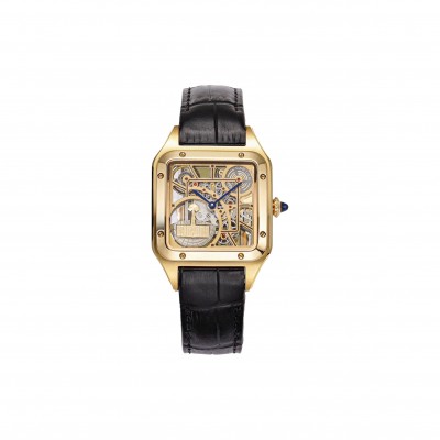 CARTIER SANTOS REPLICA WATCHES LEATHER CORD WHSA0031
